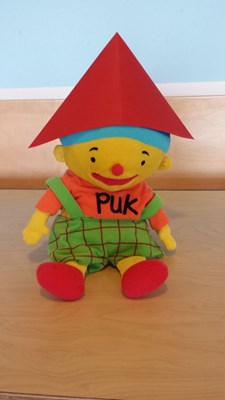 puk met rode hoed