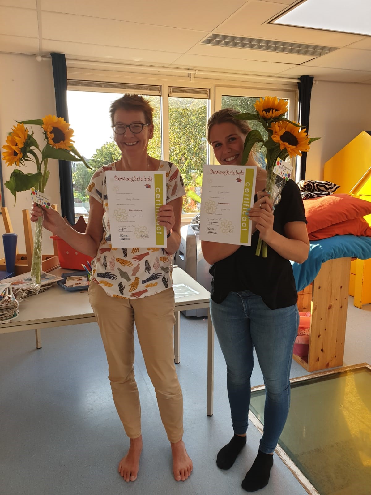 Weer twee certificaten Beweegkriebels uitgereikt