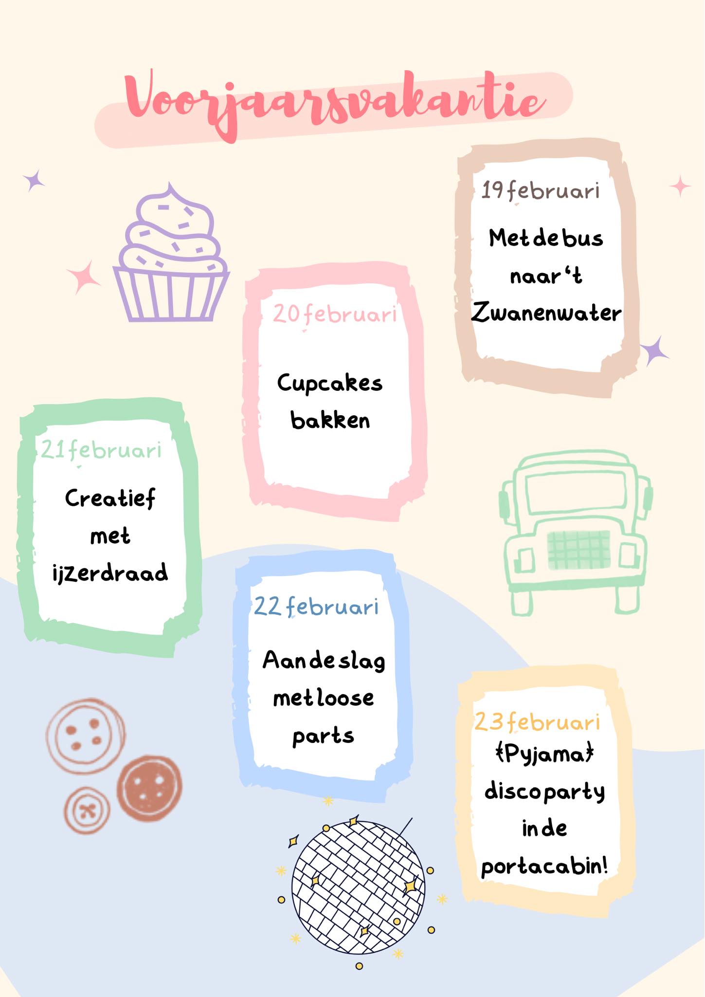 Voorjaarsvakantie bso